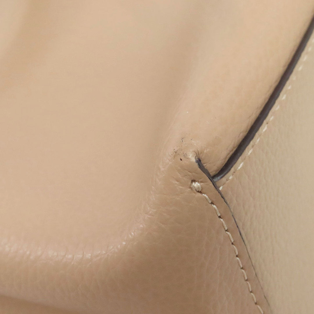 COACH Shoulder Bag CA214 leather Brown Molly Bucket one belt 2WAY Women Used Authentic