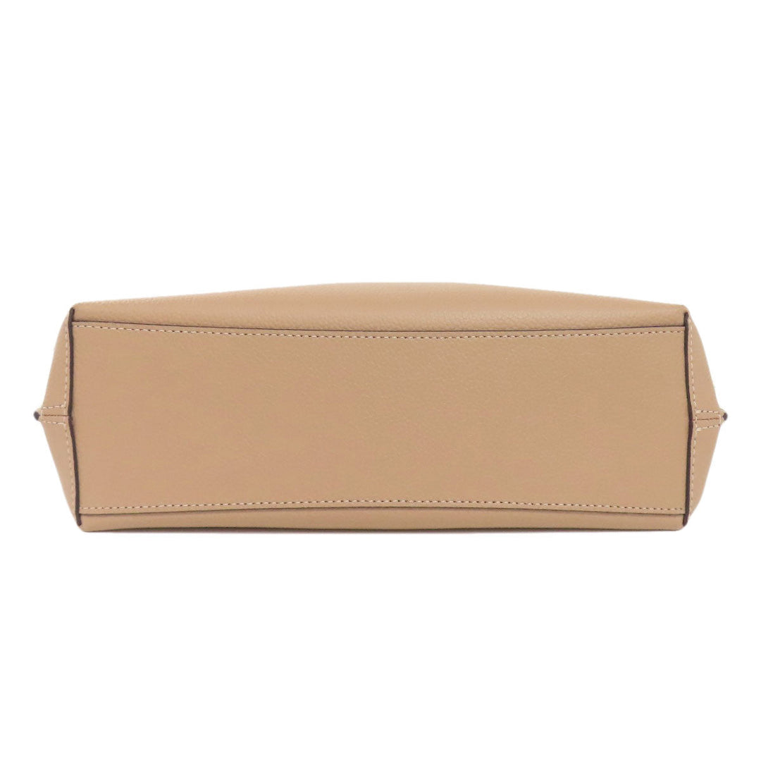 COACH Shoulder Bag CA214 leather Brown Molly Bucket one belt 2WAY Women Used Authentic