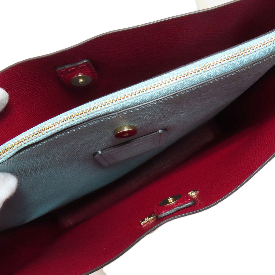 COACH Shoulder Bag CA214 leather Brown Molly Bucket one belt 2WAY Women Used Authentic