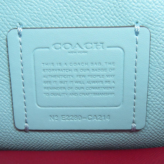 COACH Shoulder Bag CA214 leather Brown Molly Bucket one belt 2WAY Women Used Authentic