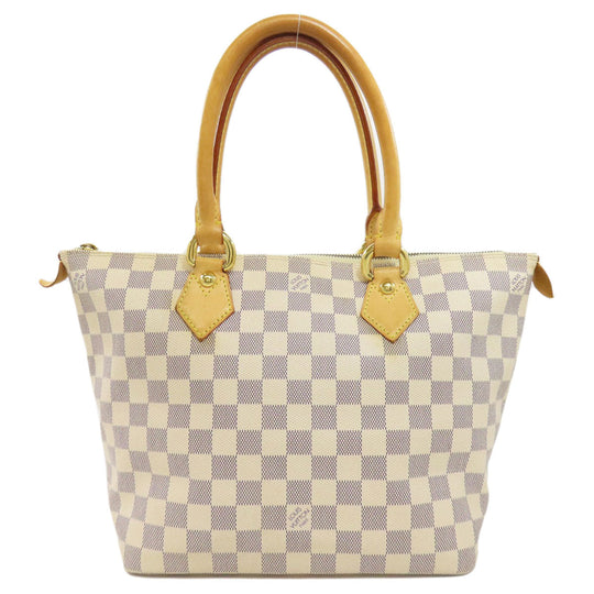 LOUIS VUITTON Tote Bag N51186 Damier canvas white Saleya PM Women Used Authentic