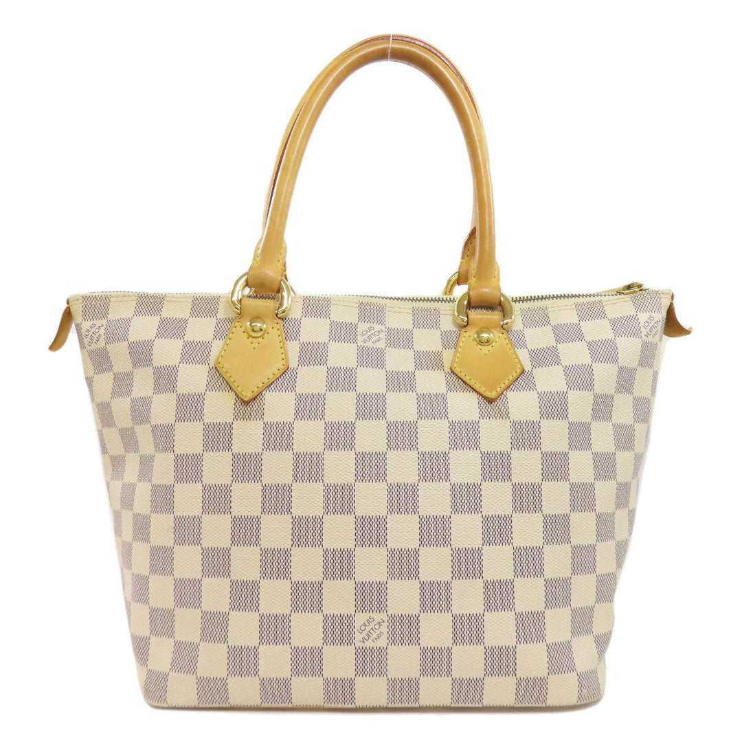 LOUIS VUITTON Tote Bag N51186 Damier canvas white Saleya PM Women Used Authentic
