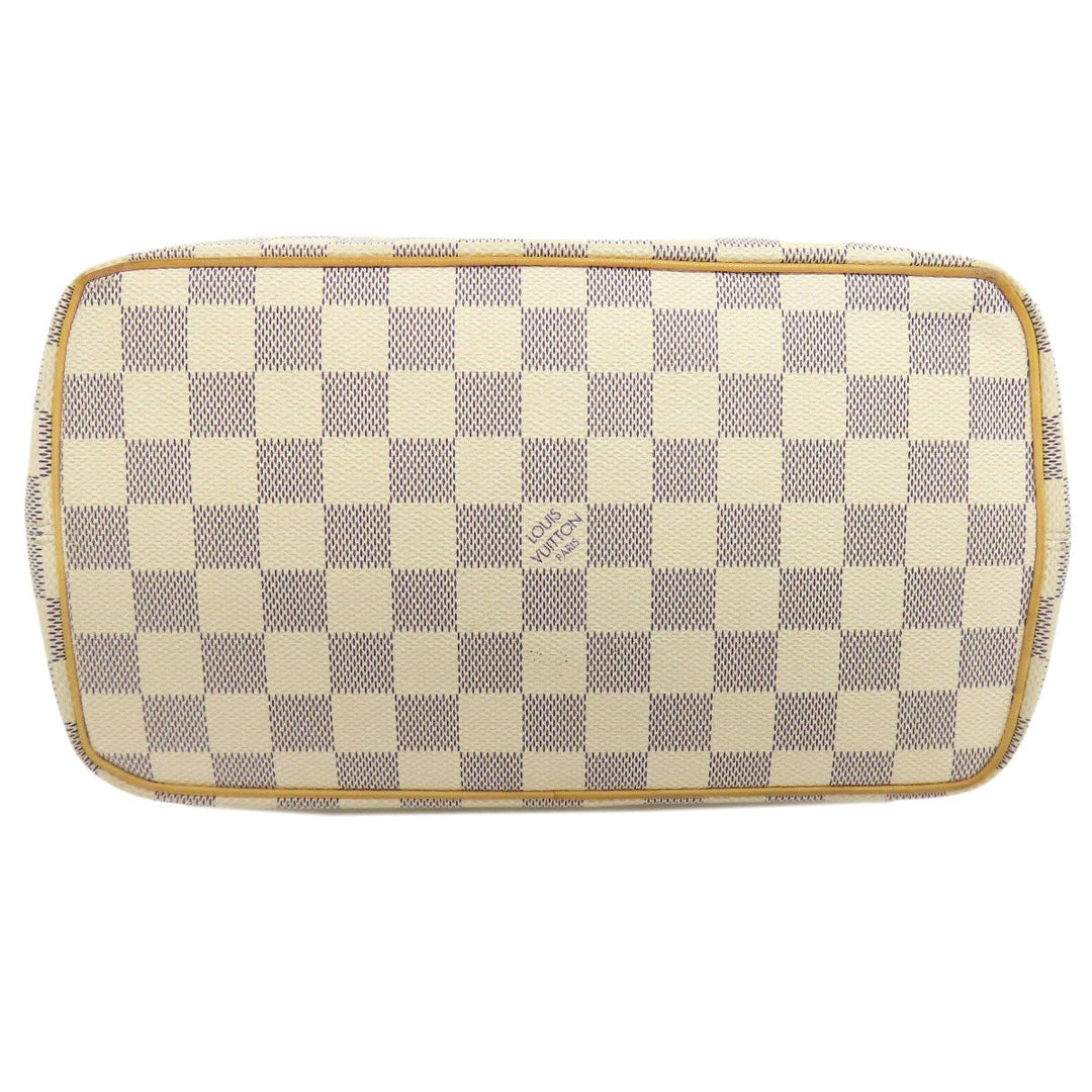 LOUIS VUITTON Tote Bag N51186 Damier canvas white Saleya PM Women Used Authentic