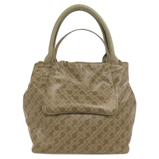 GHERARDINI Handbag polyester Brown Logo motif softy