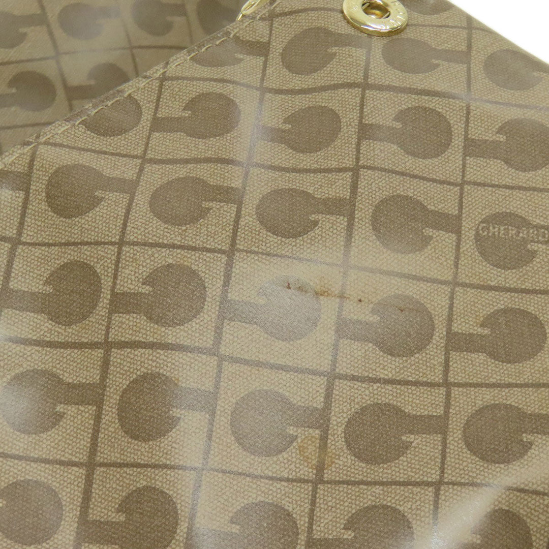 GHERARDINI Handbag polyester Brown Logo motif softy
