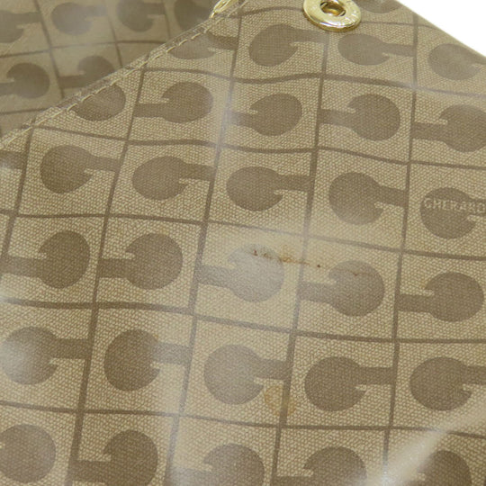 GHERARDINI Handbag polyester Brown Logo motif softy