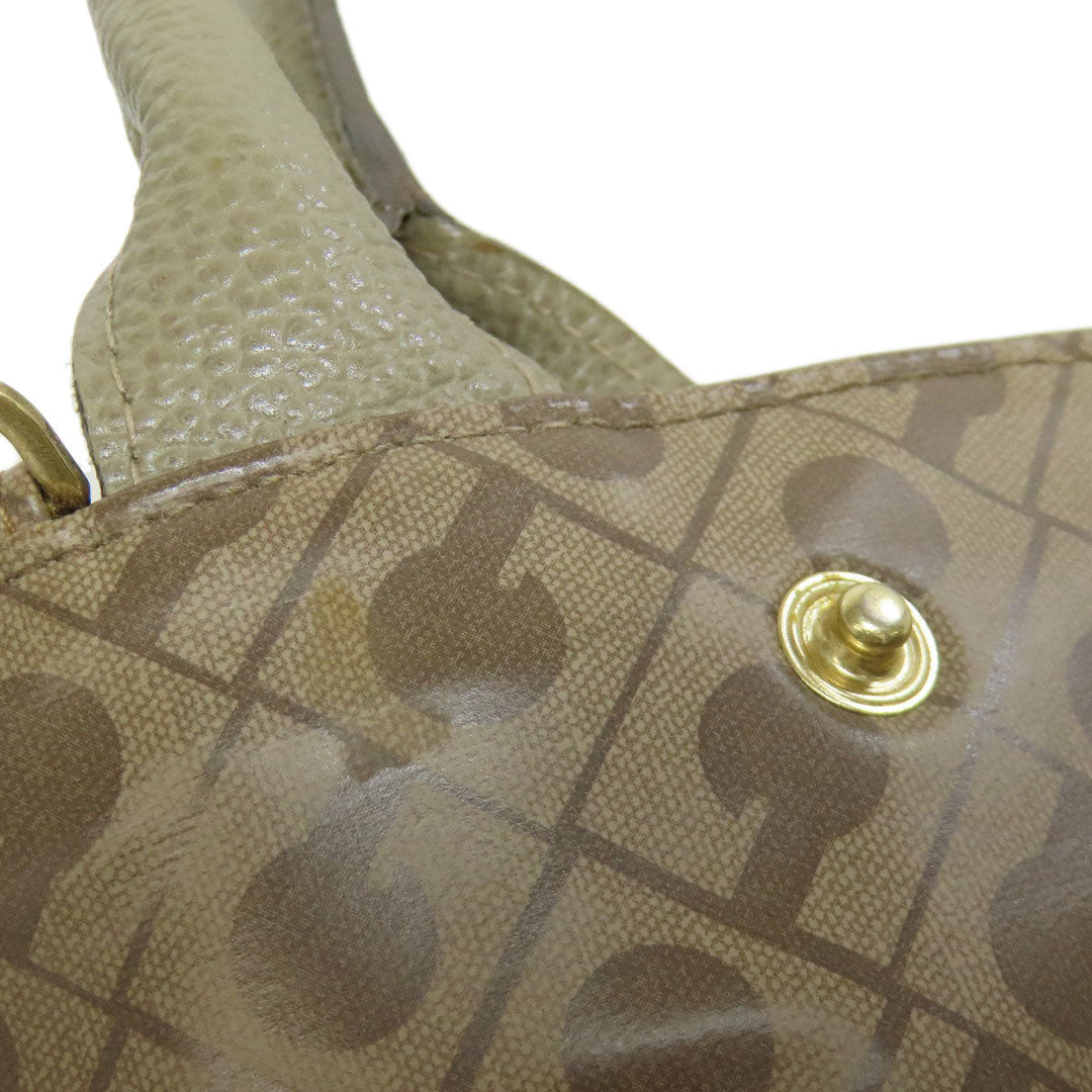 GHERARDINI Handbag polyester Brown Logo motif softy