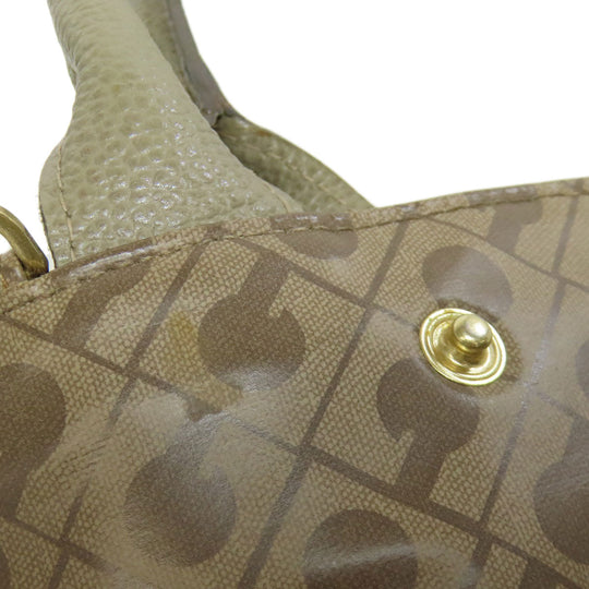GHERARDINI Handbag polyester Brown Logo motif softy