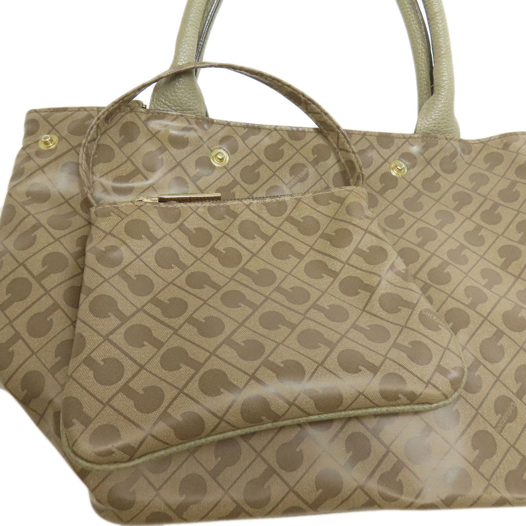 GHERARDINI Handbag polyester Brown Logo motif softy