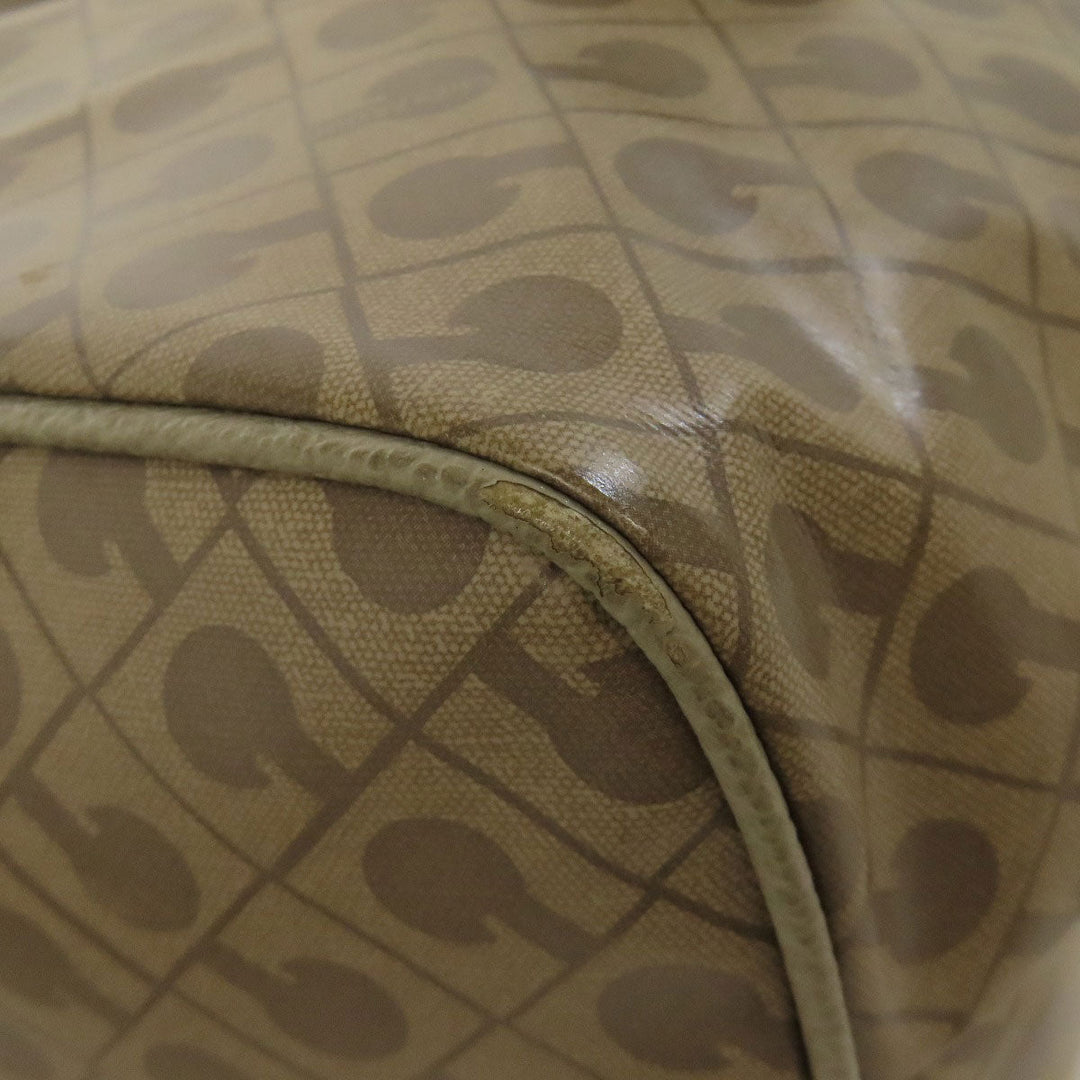 GHERARDINI Handbag polyester Brown Logo motif softy