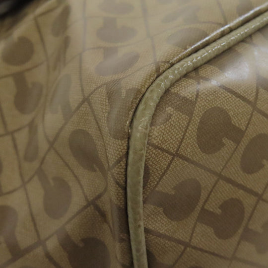 GHERARDINI Handbag polyester Brown Logo motif softy