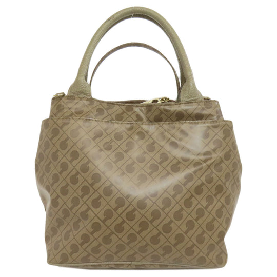 GHERARDINI Handbag polyester Brown Logo motif softy