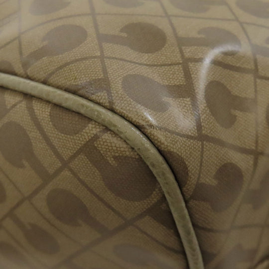 GHERARDINI Handbag polyester Brown Logo motif softy