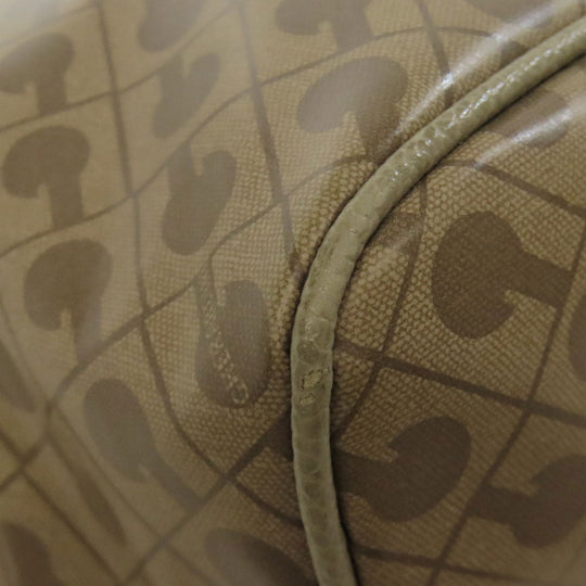 GHERARDINI Handbag polyester Brown Logo motif softy