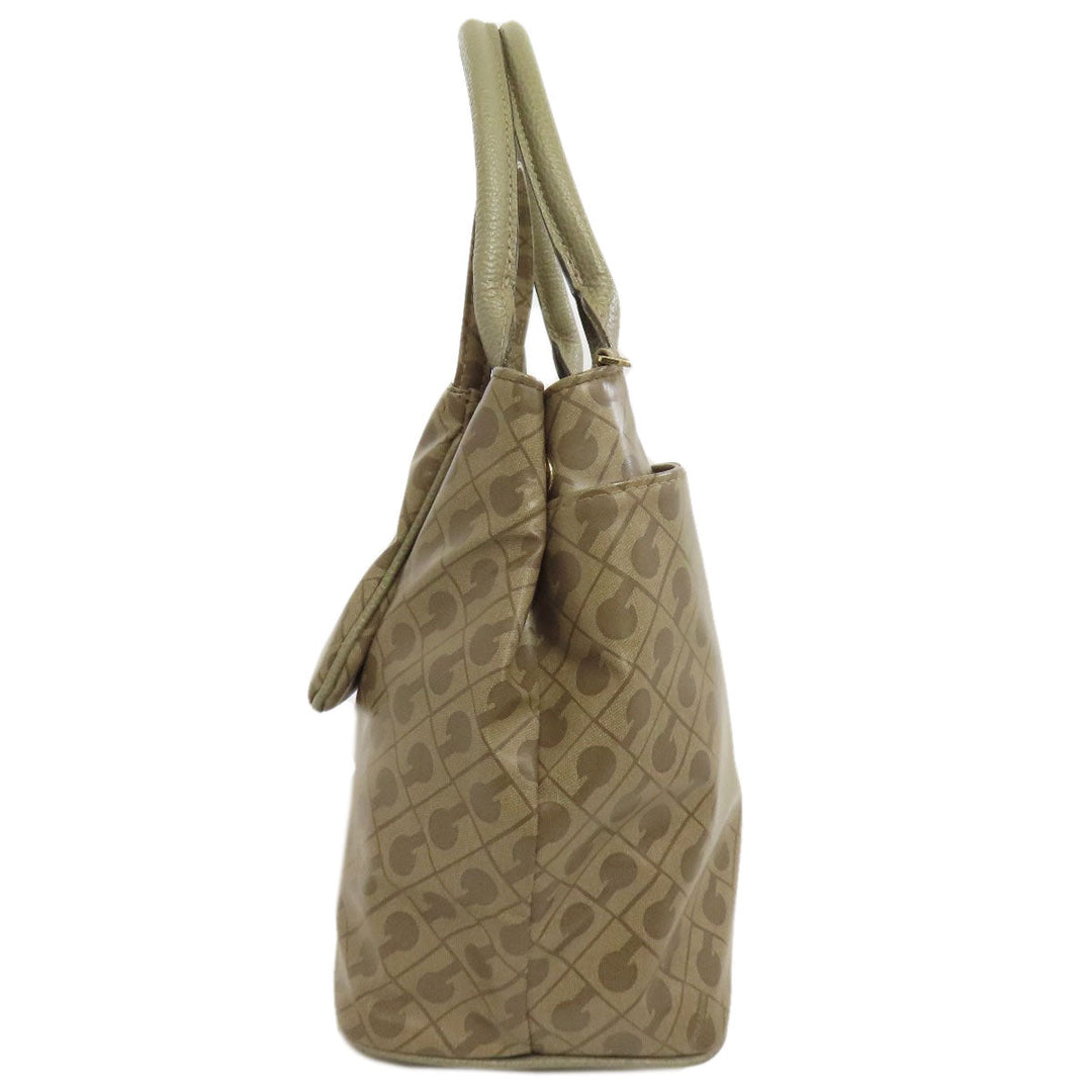 GHERARDINI Handbag polyester Brown Logo motif softy
