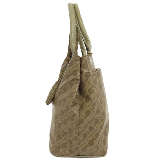 GHERARDINI Handbag polyester Brown Logo motif softy