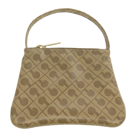 GHERARDINI Handbag polyester Brown Logo motif softy