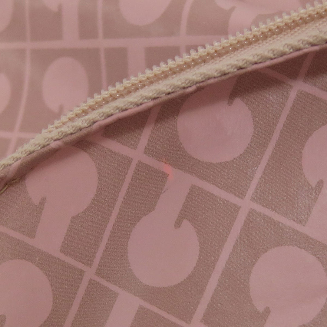 GHERARDINI Sling bag Polyester, polyurethane coating pink Logo motif softy Women Used Authentic