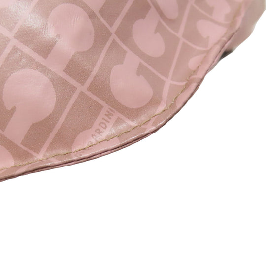 GHERARDINI Sling bag Polyester, polyurethane coating pink Logo motif softy Women Used Authentic