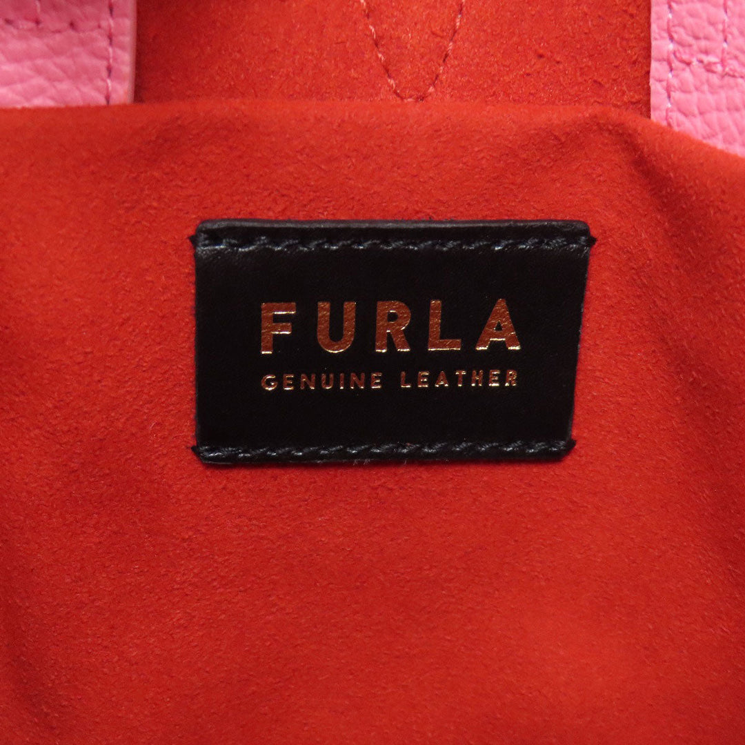 Furla Handbag leather pink 2WAY