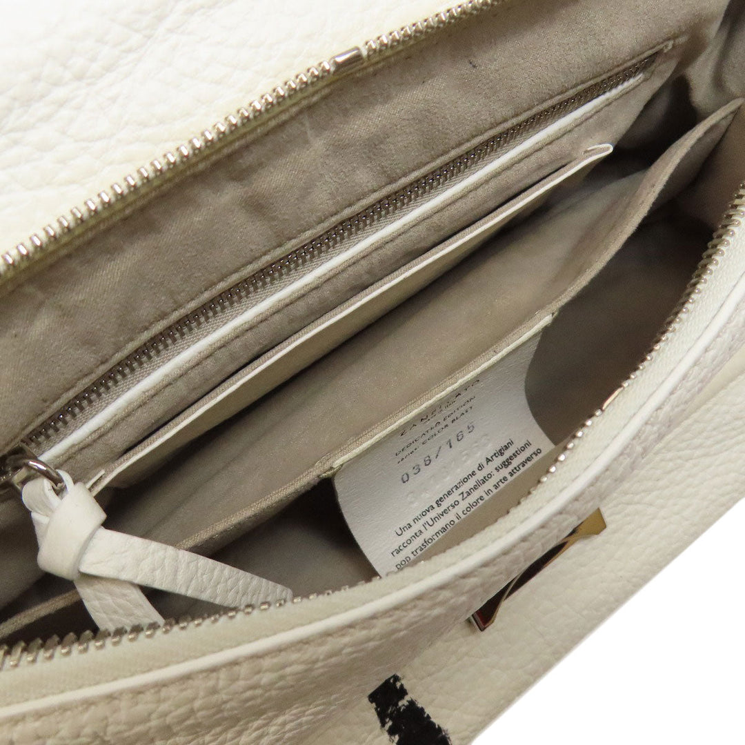 ZANELLATO Handbag leather white Nina 2WAY