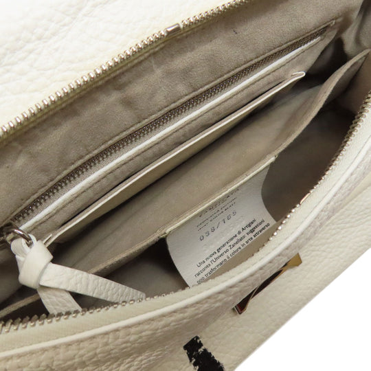 ZANELLATO Handbag leather white Nina 2WAY