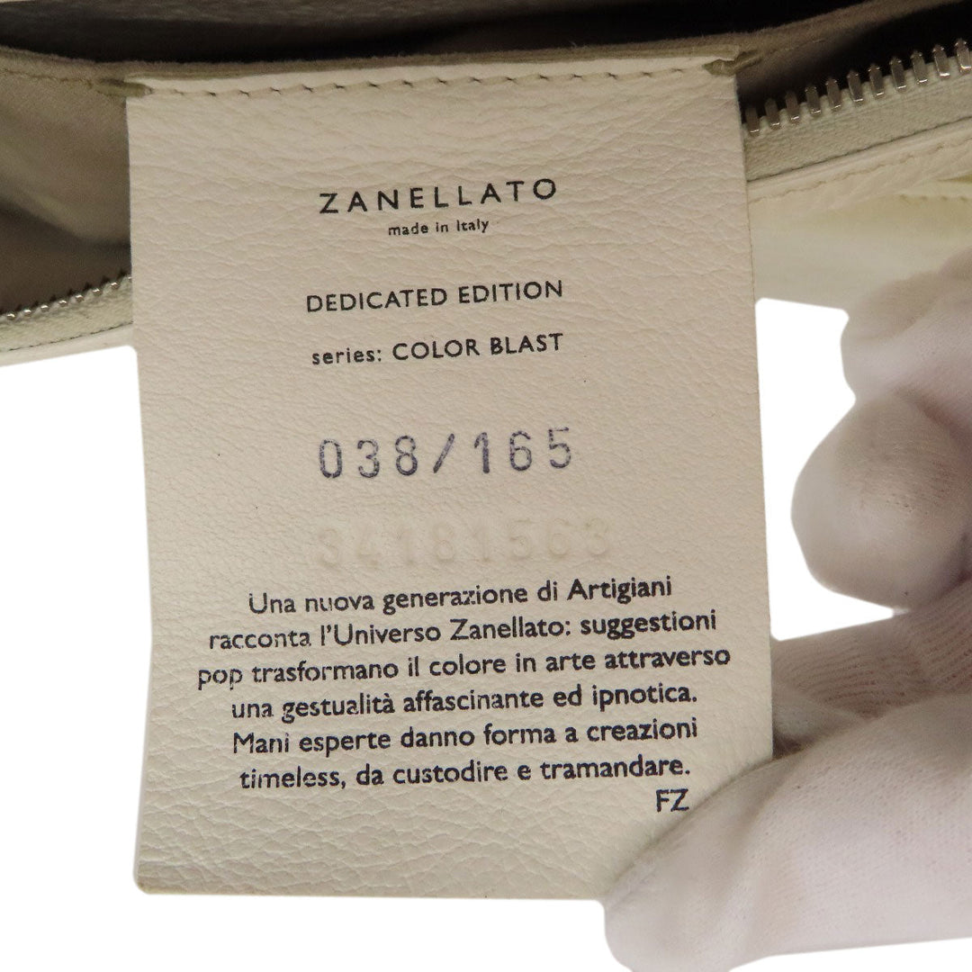 ZANELLATO Handbag leather white Nina 2WAY