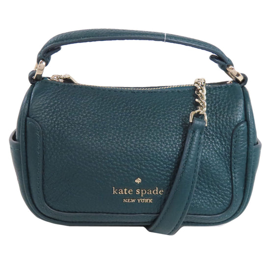Kate Spade Handbag leather green ChainShoulder 2WAY Women Used Authentic