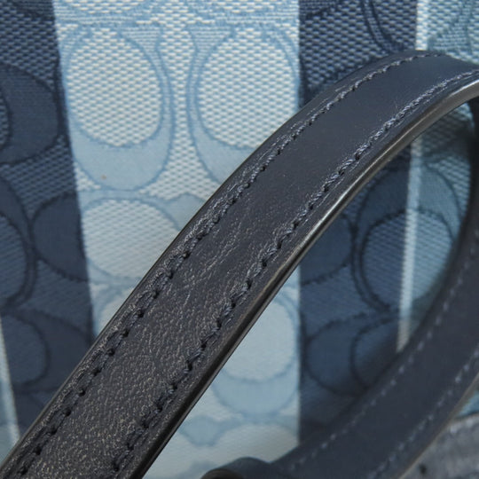 COACH Handbag C8416 canvas blue Molly Tote 25 2WAY