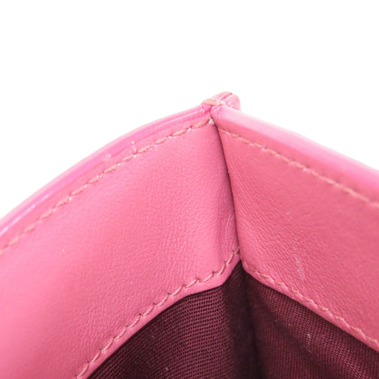 BVLGARI Handbag Calfskin pink 2WAY Women Used Authentic