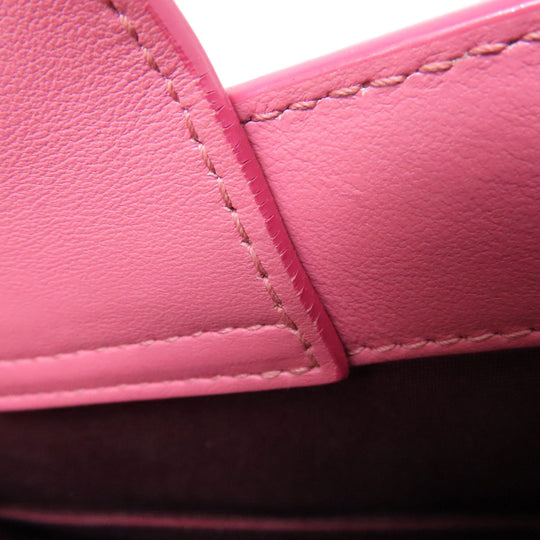 BVLGARI Handbag Calfskin pink 2WAY Women Used Authentic