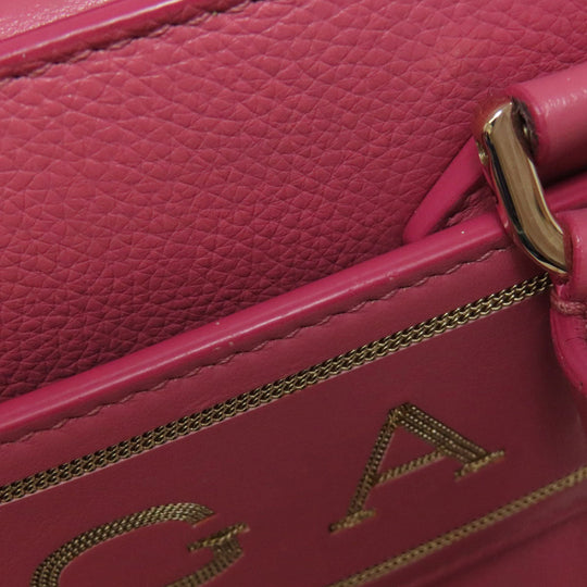 BVLGARI Handbag Calfskin pink 2WAY Women Used Authentic