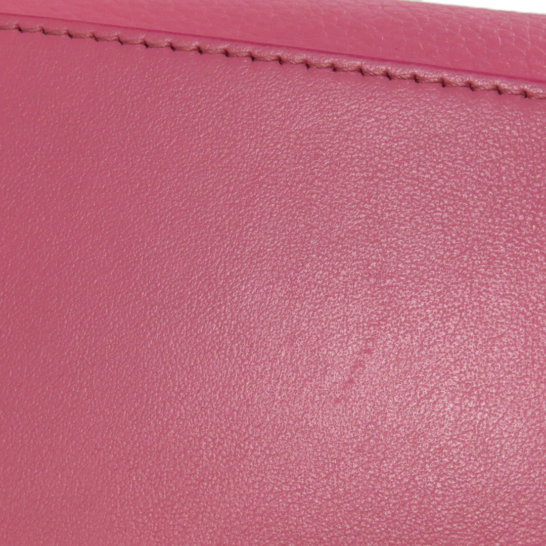 BVLGARI Handbag Calfskin pink 2WAY Women Used Authentic