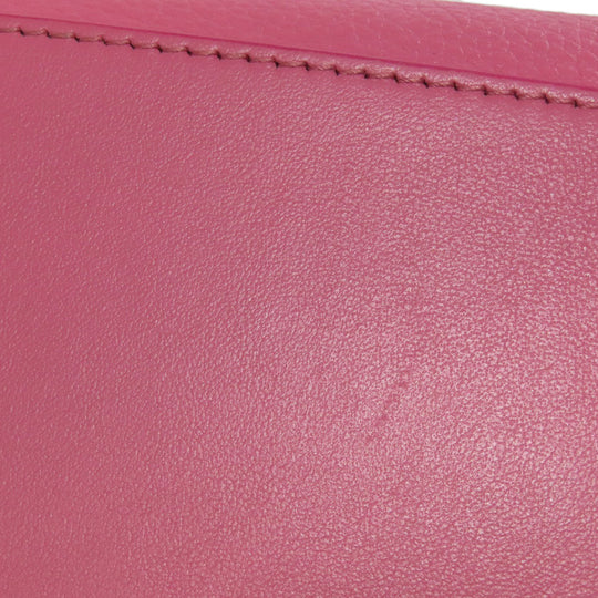 BVLGARI Handbag Calfskin pink 2WAY Women Used Authentic