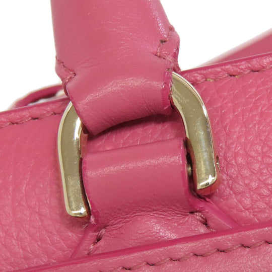 BVLGARI Handbag Calfskin pink 2WAY Women Used Authentic