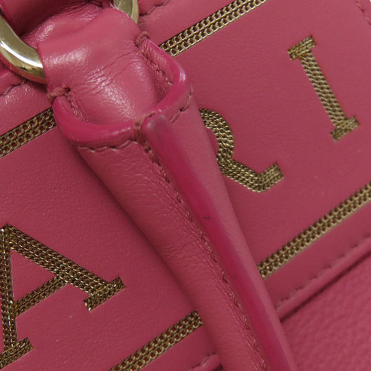 BVLGARI Handbag Calfskin pink 2WAY Women Used Authentic