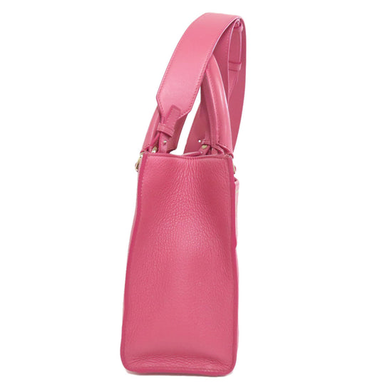 BVLGARI Handbag Calfskin pink 2WAY Women Used Authentic