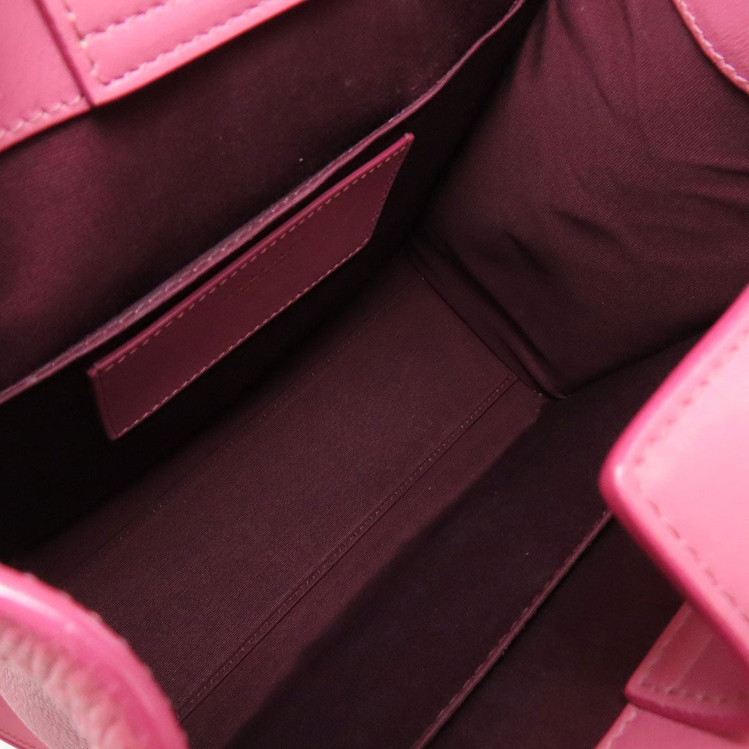 BVLGARI Handbag Calfskin pink 2WAY Women Used Authentic