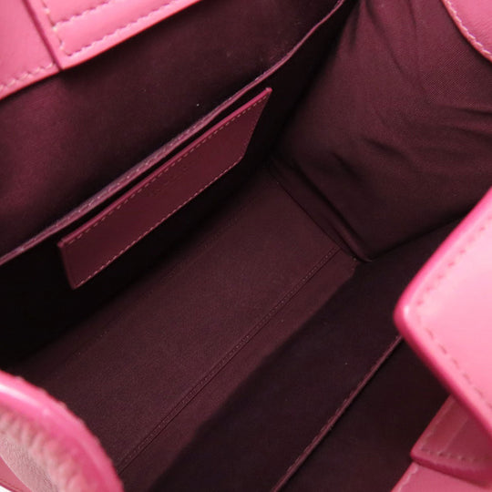 BVLGARI Handbag Calfskin pink 2WAY Women Used Authentic