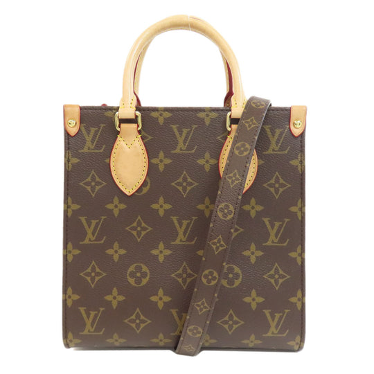 LOUIS VUITTON Handbag M46265 Monogram canvas Brown Sac PlatBB Women Used Authentic