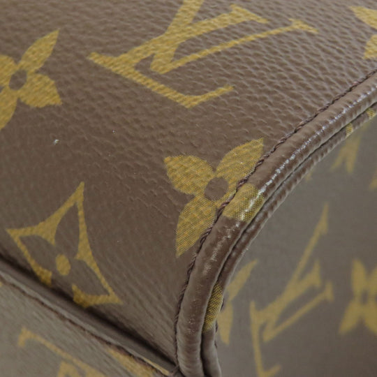 LOUIS VUITTON Handbag M46265 Monogram canvas Brown Sac PlatBB Women Used Authentic