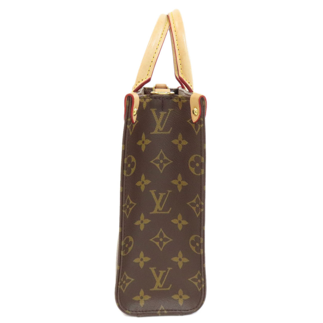 LOUIS VUITTON Handbag M46265 Monogram canvas Brown Sac PlatBB Women Used Authentic