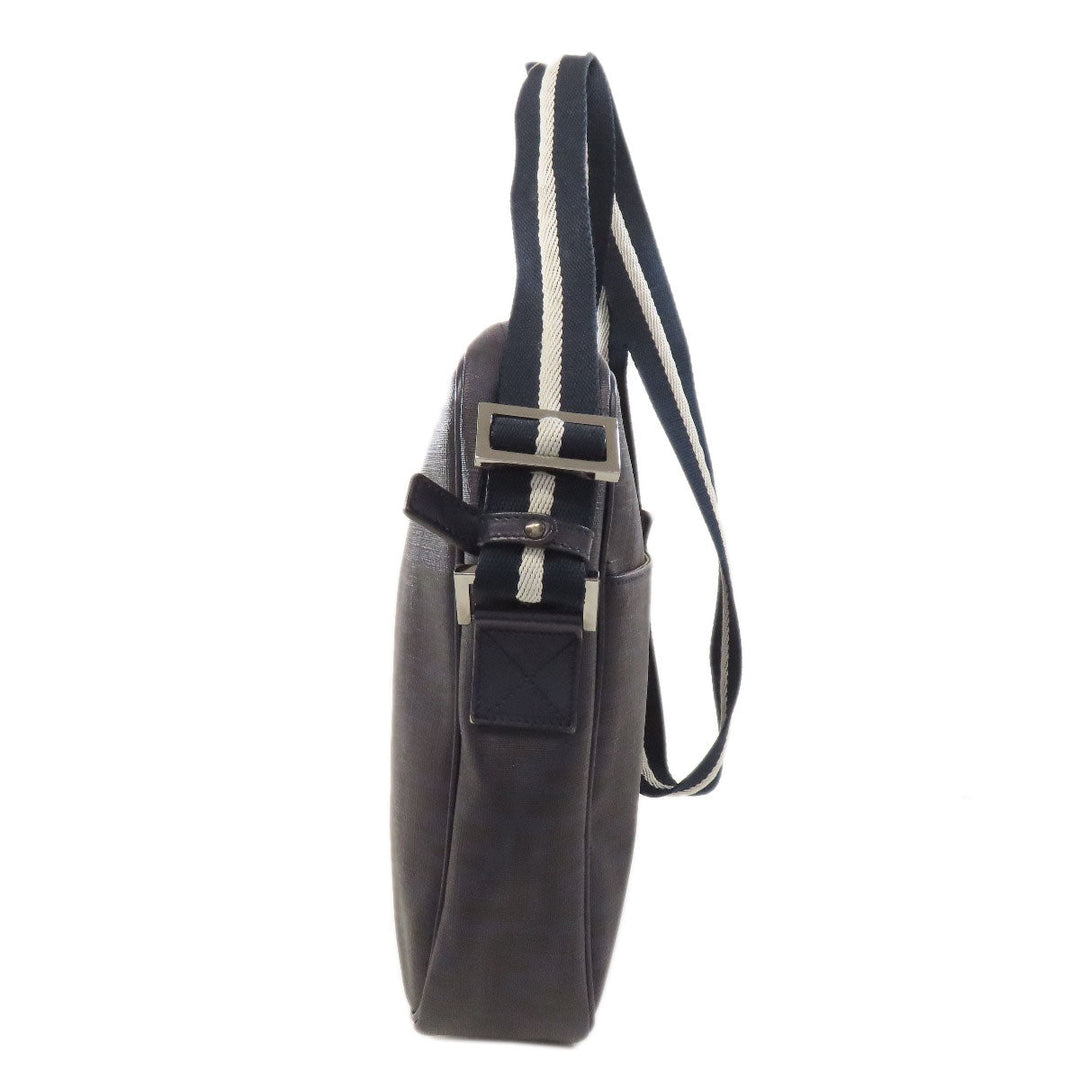 FENDI Shoulder Bag PVC Navy Zucca Pattern mens Used Authentic