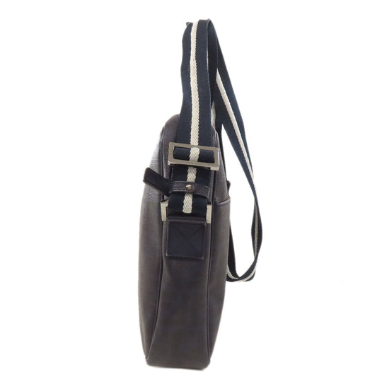 FENDI Shoulder Bag PVC Navy Zucca Pattern mens Used Authentic