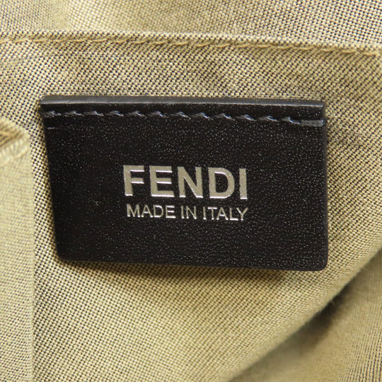 FENDI Shoulder Bag PVC Navy Zucca Pattern mens Used Authentic