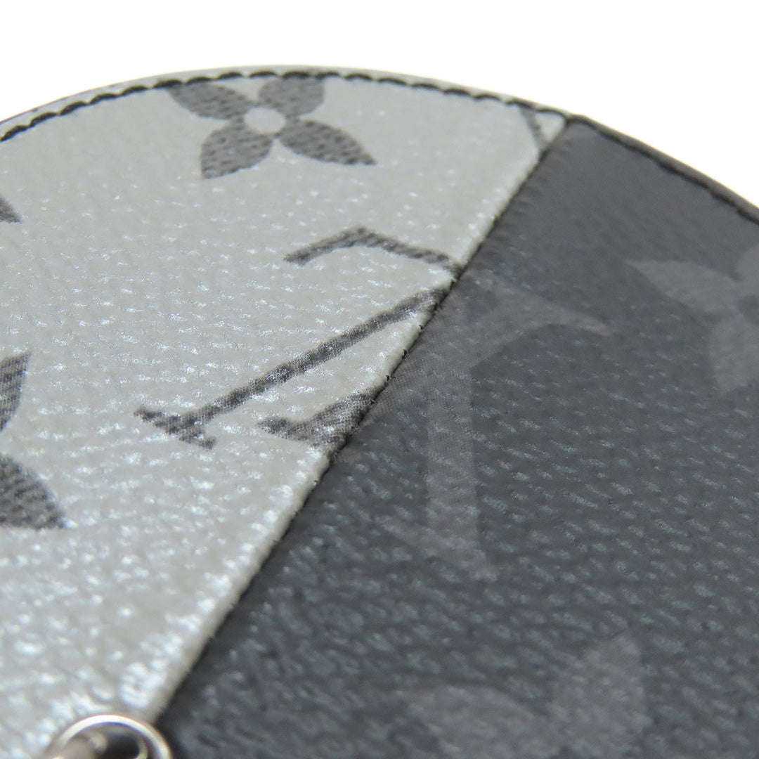 LOUIS VUITTON key ring MP1962 Monogram canvas black Portocle Split Bag Charm Women Used Authentic