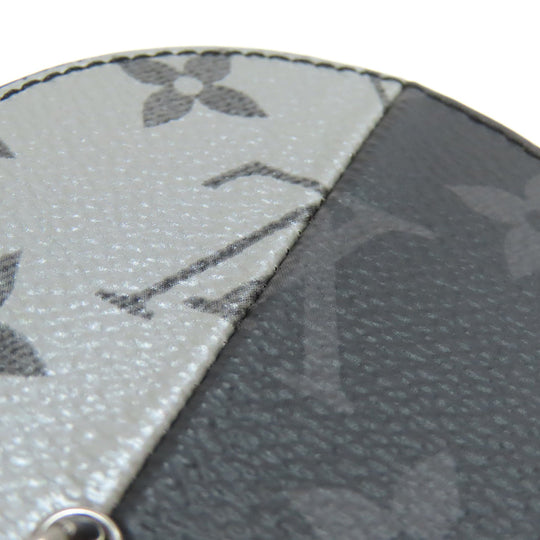 LOUIS VUITTON key ring MP1962 Monogram canvas black Portocle Split Bag Charm Women Used Authentic