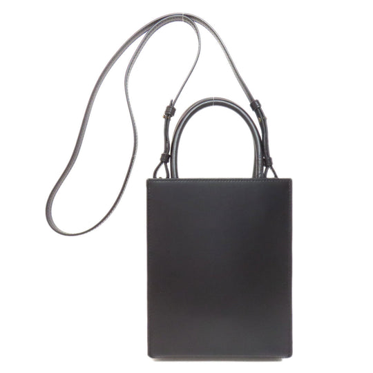 LOEWE Handbag Calfskin black 2WAY Women Used Authentic