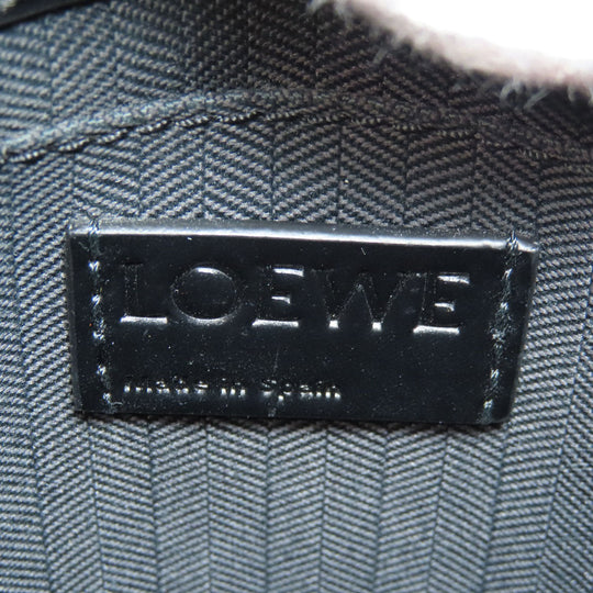 LOEWE Handbag Calfskin black 2WAY Women Used Authentic