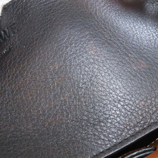 LOEWE Handbag Calfskin Brown Lazo 2WAY